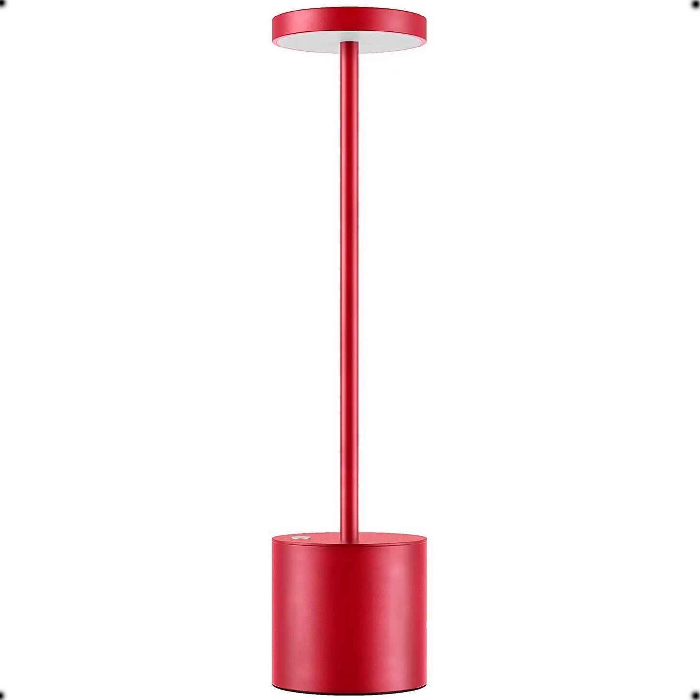 LED Waterproof Rechargeable Desk Lamp Touch Dimming Metal Table Lamps For Bar Living Room Reading Camping Light