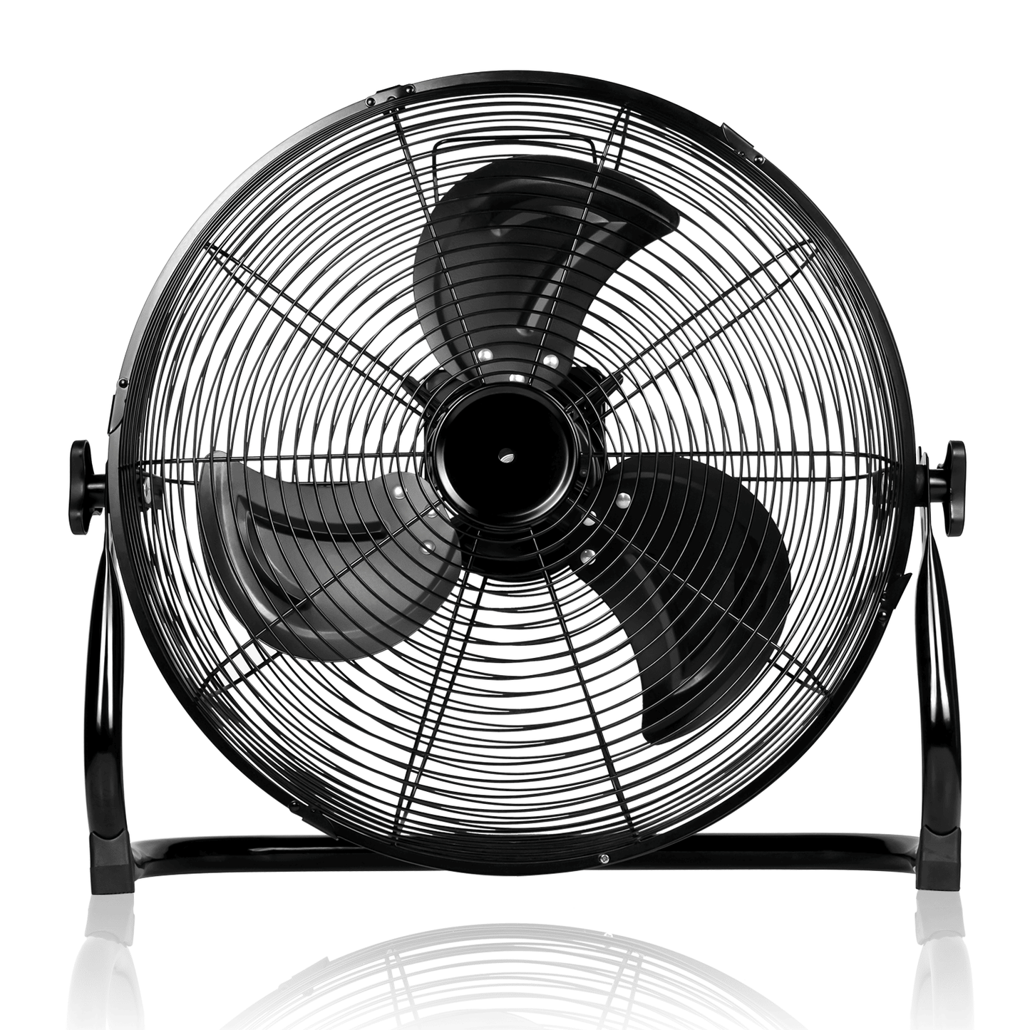Rechargeable Cordless Floor Fan, 12-Inch, High Velocity Floor Fan With 360-Degree Tilt, Ready-to-use, Battery Operated, Heavy Duty Metal Floor Fan for Industrial, Commercial, Residential, Office