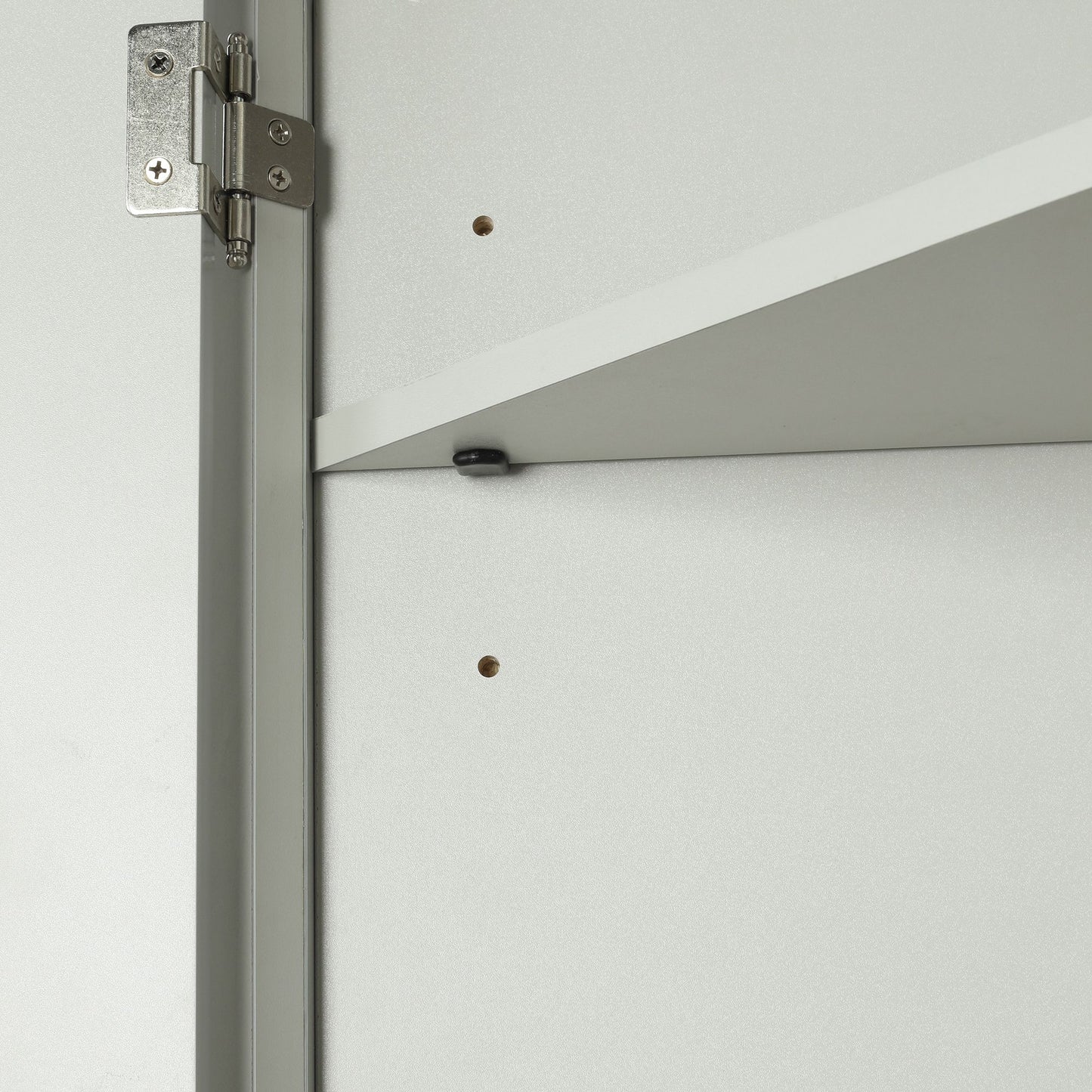 Triangle Bathroom Storage Cabinet with Adjustable Shelves; Freestanding Floor Cabinet for Home Kitchen