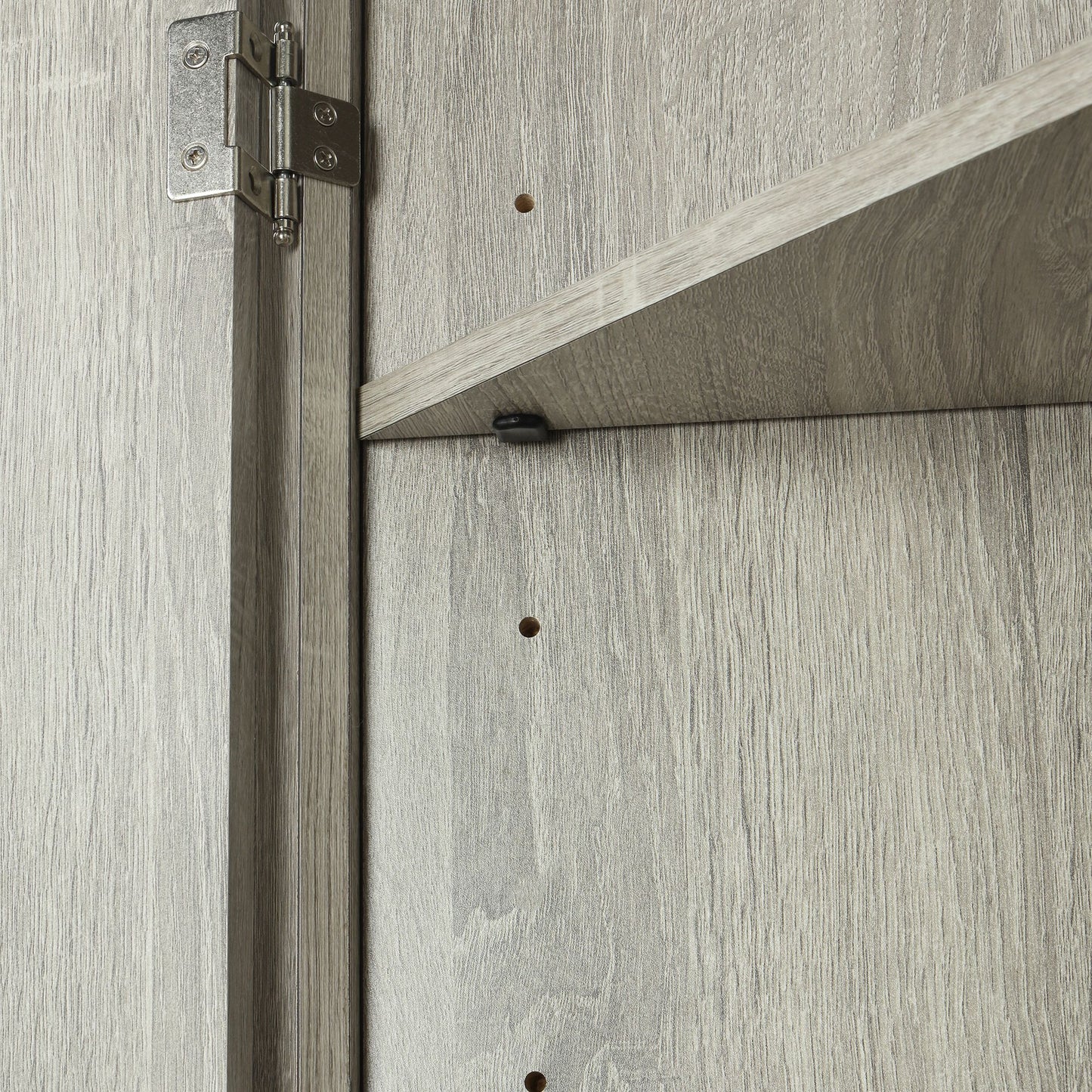 Triangle Bathroom Storage Cabinet with Adjustable Shelves; Freestanding Floor Cabinet for Home Kitchen