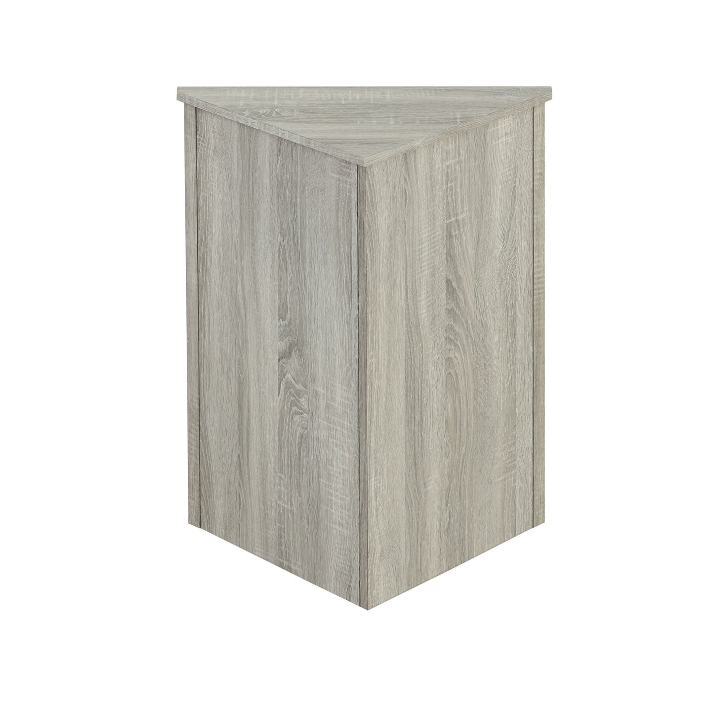 Triangle Bathroom Storage Cabinet with Adjustable Shelves; Freestanding Floor Cabinet for Home Kitchen