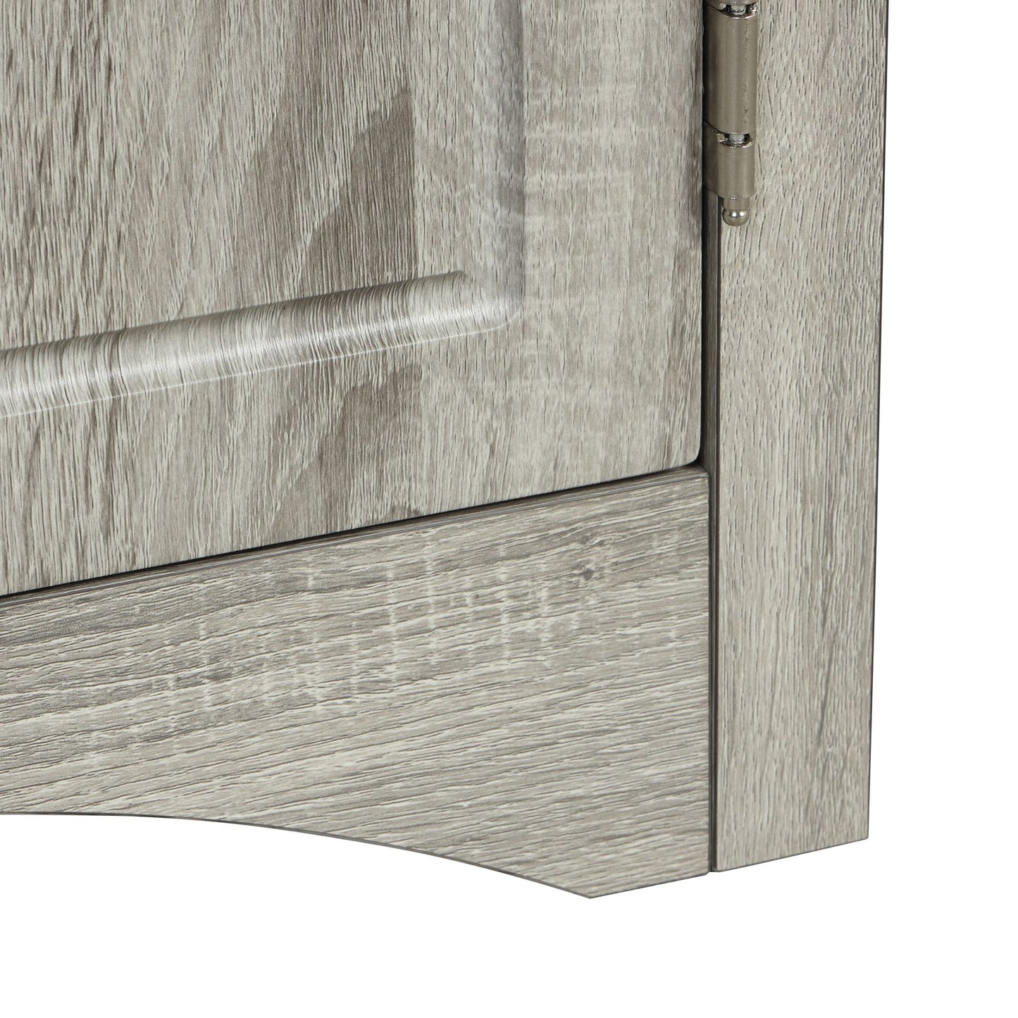 Triangle Bathroom Storage Cabinet with Adjustable Shelves; Freestanding Floor Cabinet for Home Kitchen