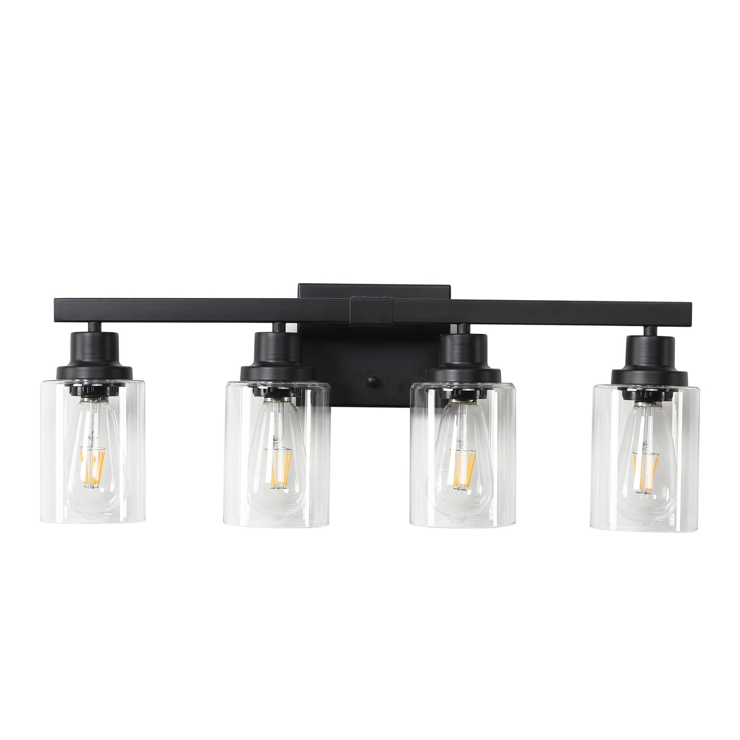 (Same as W1340P197620/L001010-B4) 4-Lights Farmhouse Vanity Lights Fixture Rustic Bathroom Light Fixture Bathroom Sconce (Without Bulbs)