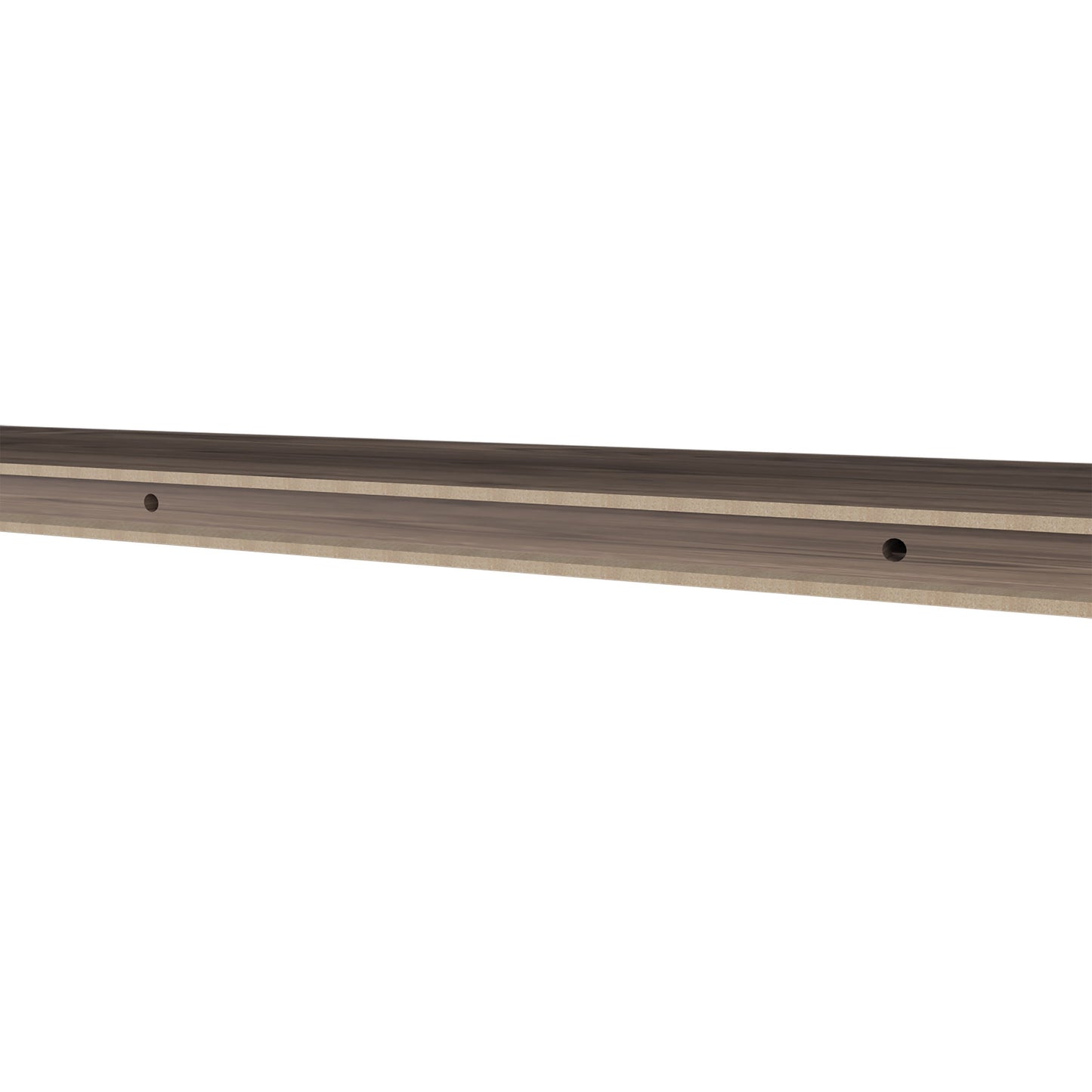 Greer Floating Shelf in Melamine x2,Cognac