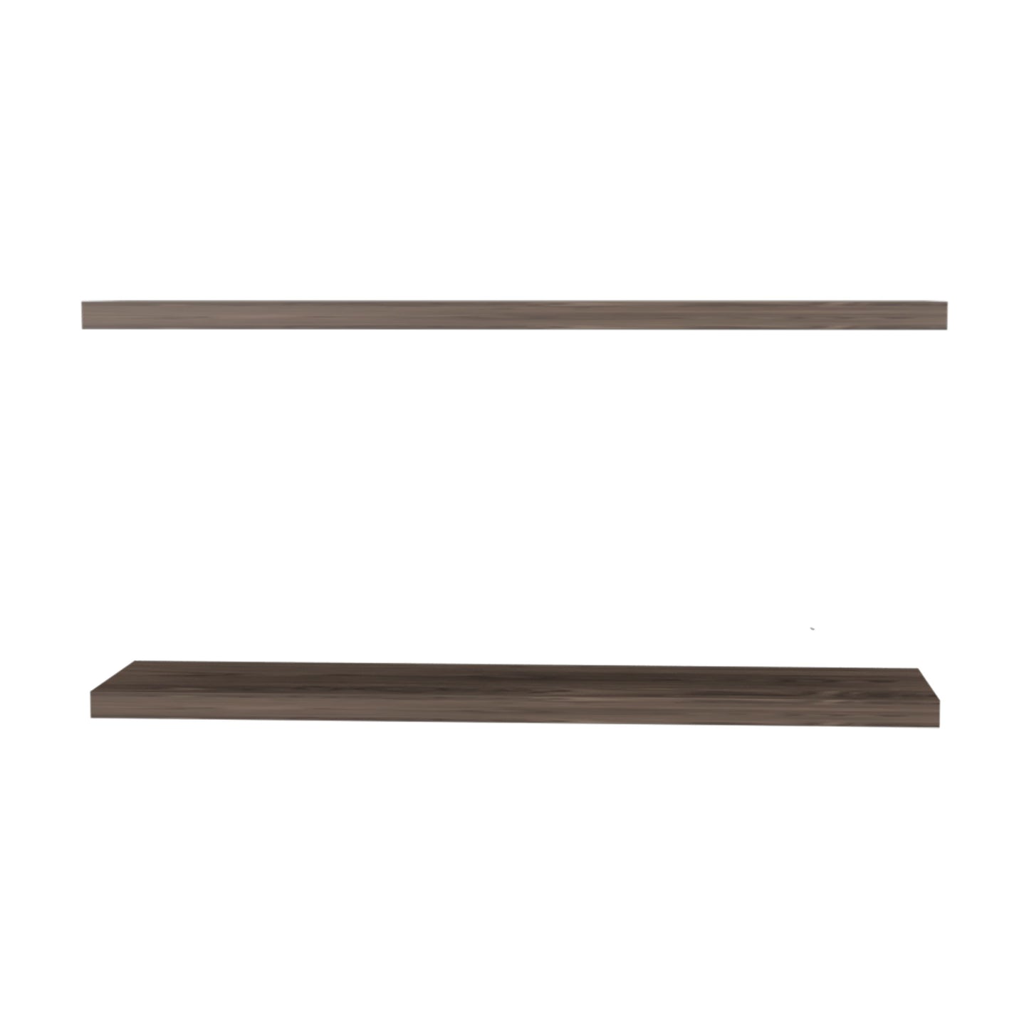 Greer Floating Shelf in Melamine x2,Cognac