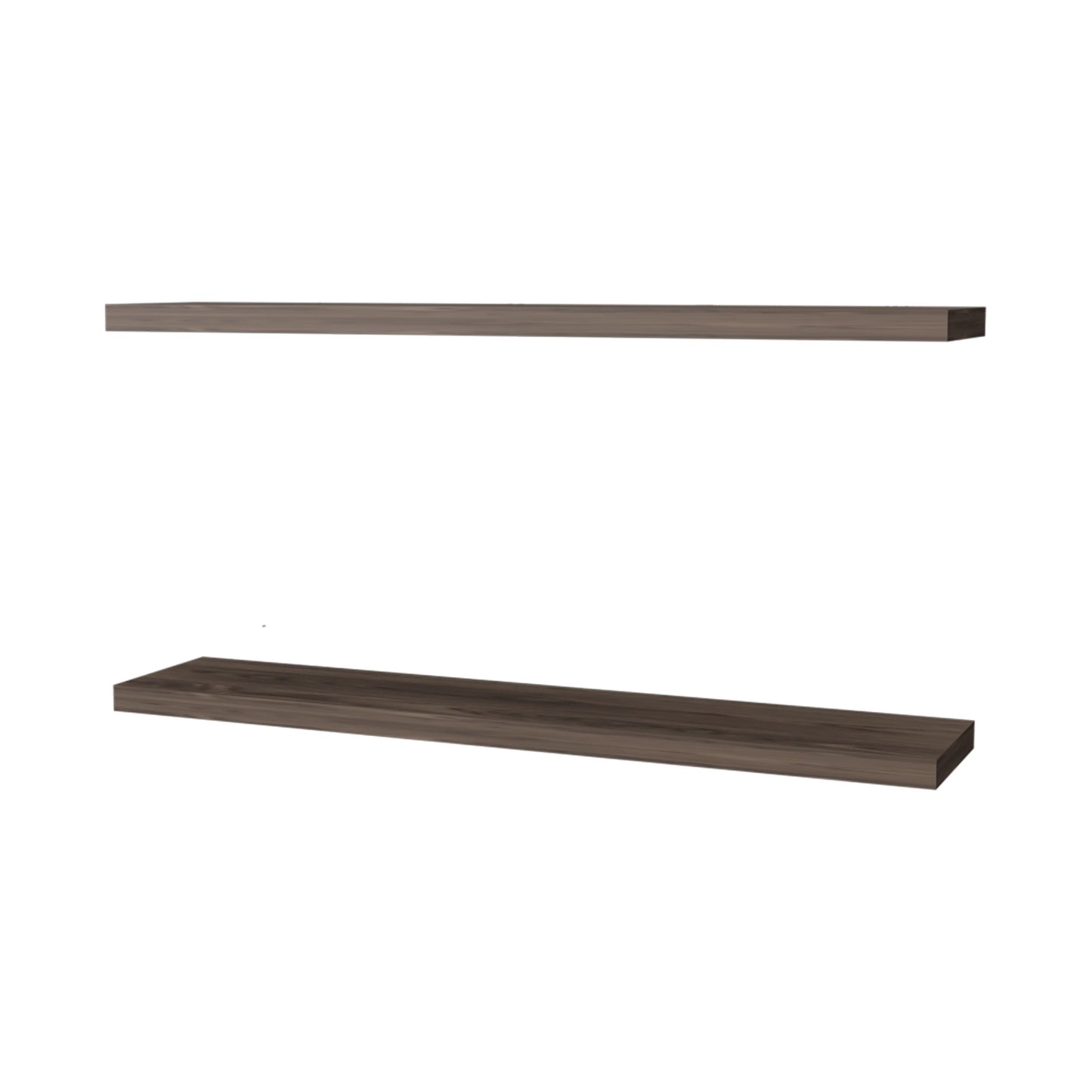 Greer Floating Shelf in Melamine x2,Cognac