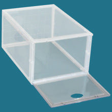 Set of 6 Stackable Clear Plastic Shoe Storage Box