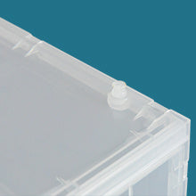 Set of 6 Stackable Clear Plastic Shoe Storage Box