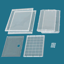 Set of 6 Stackable Clear Plastic Shoe Storage Box