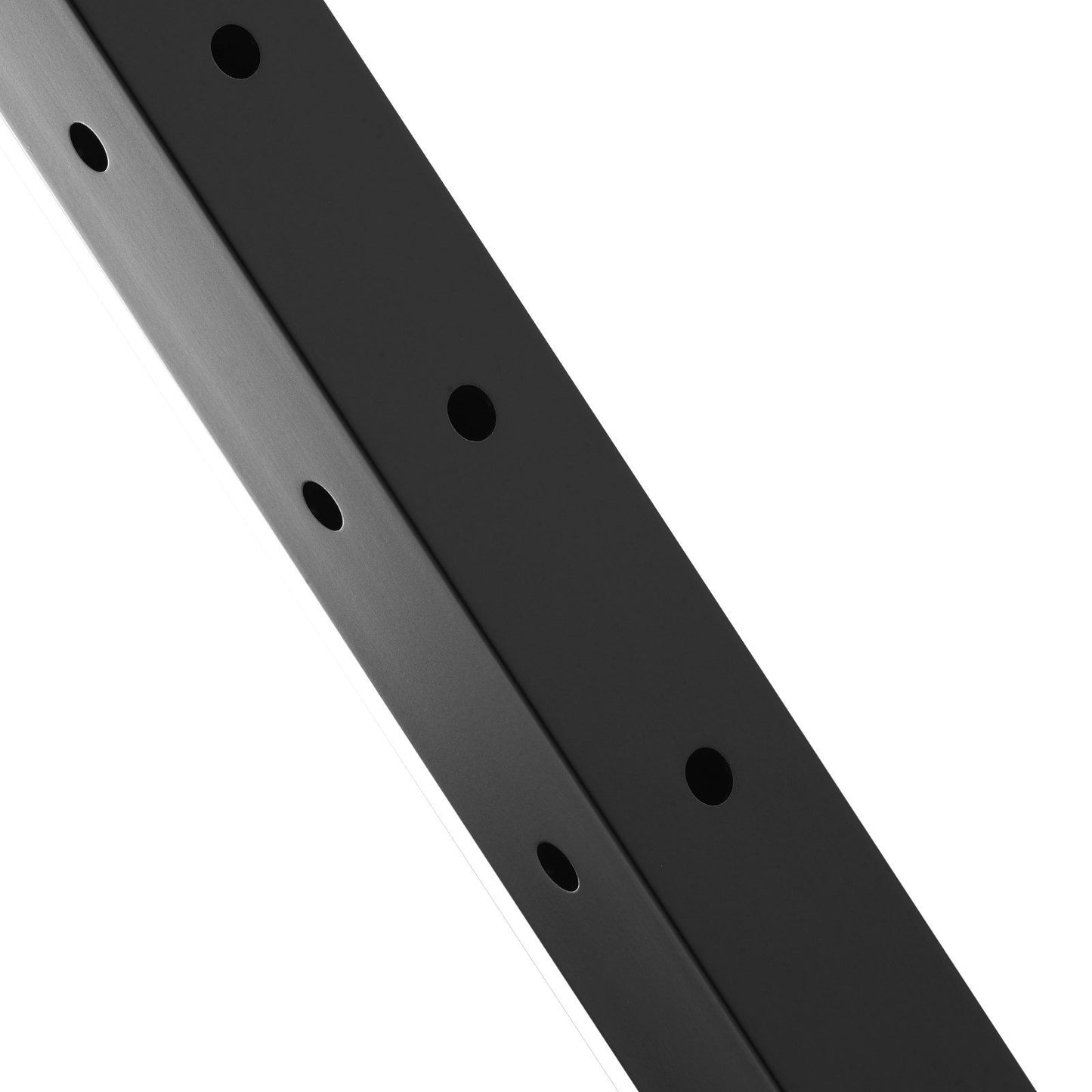 VEVOR Cable Railing Post, 36" x 1" x 2" Steel L-Shaped Hole Corner Railing Post, 10 Pre-Drilled Holes, SUS304 Stainless Steel Cable Rail Post with Horizontal and Curved Bracket, 1-Pack, Black