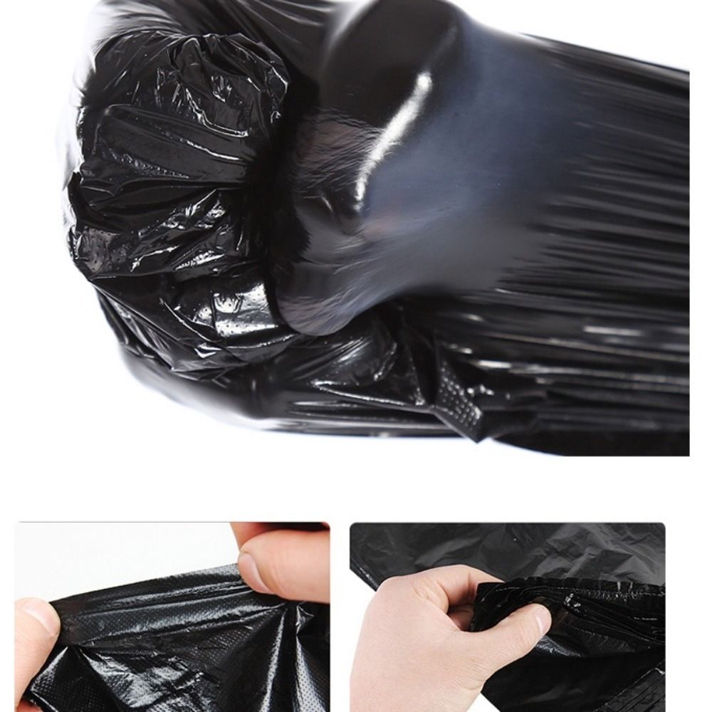 100PCS Heavy Duty Black Garbage Bags - Thick, Strong, Durable, Large Capacity - Perfect for Household and Commercial Use - Single Use Garbage Bags - , Odorless, Environmentally Hygienic