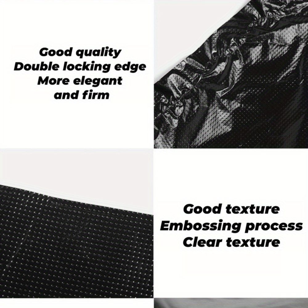 100PCS Heavy Duty Black Garbage Bags - Thick, Strong, Durable, Large Capacity - Perfect for Household and Commercial Use - Single Use Garbage Bags - , Odorless, Environmentally Hygienic