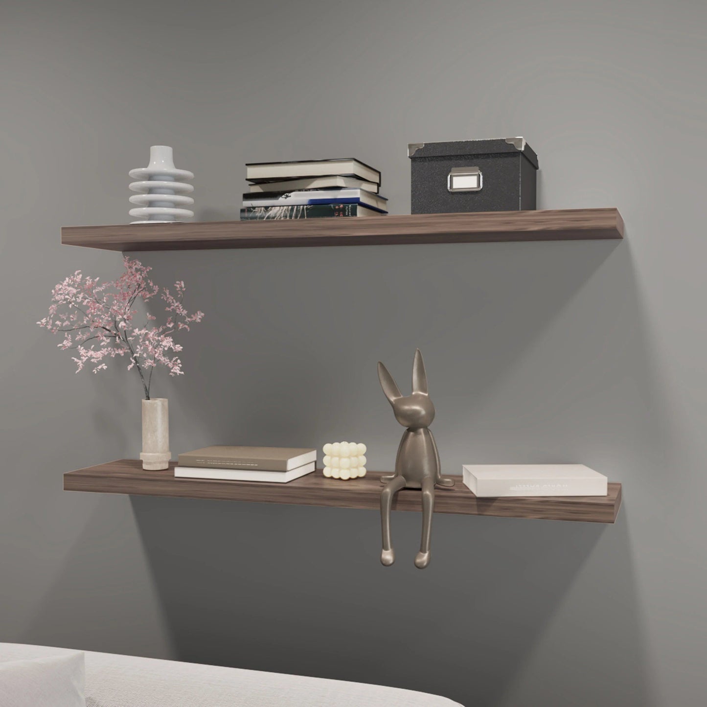 Cognac Floating Shelf