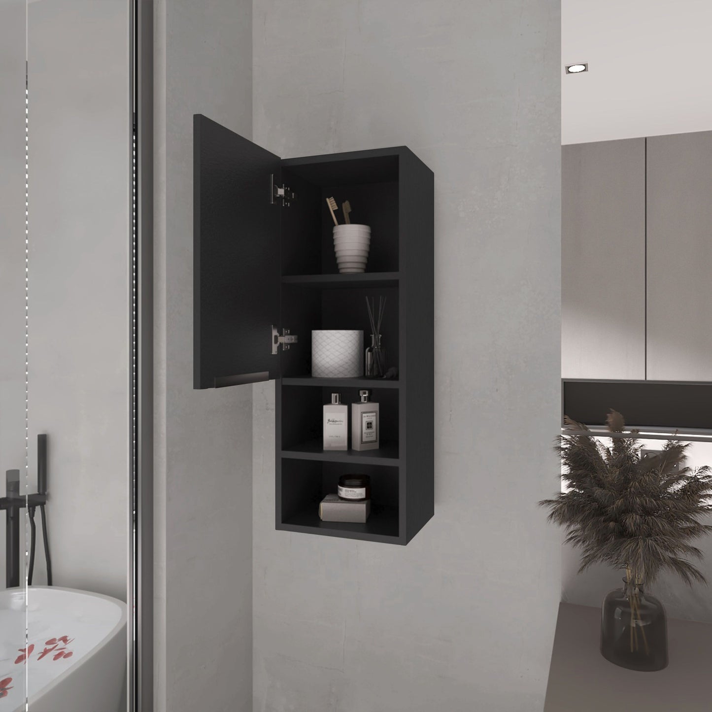 Milwaukee Medicine Cabinet, Two Shelves, Single Door Cabinet, Two Interior Shelves