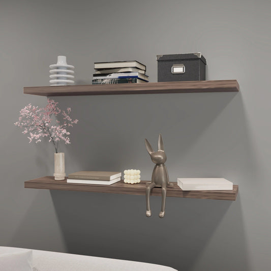 Cognac Floating Shelf
